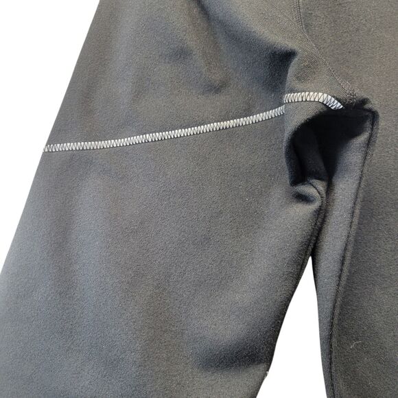 Fabletics LARGE Trinity Cold Weather Jacket Black Running Jogging Zip Up Stretch - Picture 8 of 13